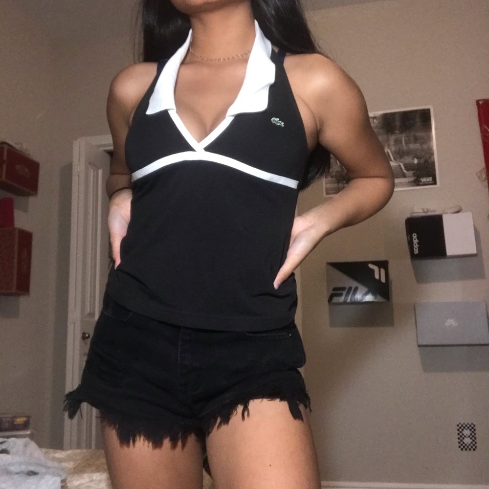 lacoste halter top